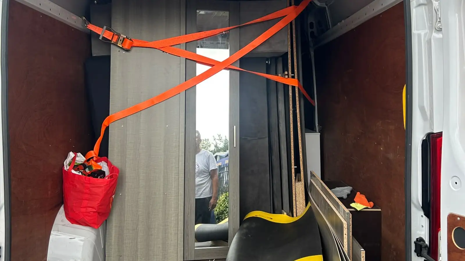 Furniture strapped securely inside the PrimeGuard Removals van
